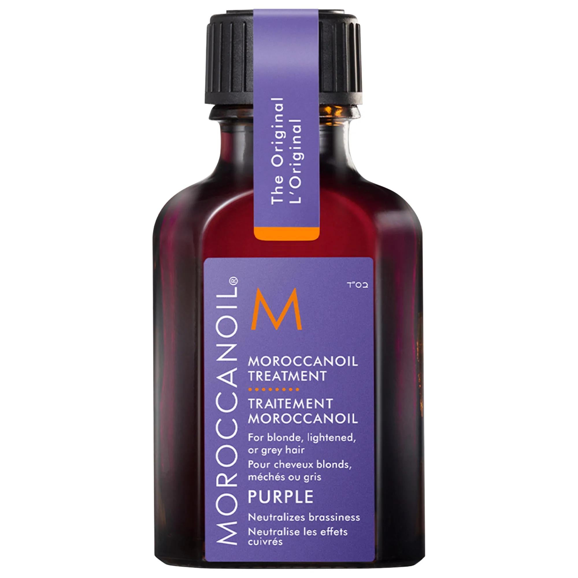 Moroccanoil Purple Hair Oil for Blonde Hair - Tone-Correcting, Hydrating, and Brassiness Reducing Hair Treatment Oil Moroccanoil Purple Hair Oil - Tone-Correcting Hair Treatment blonde hair oil, brassiness reducer, argan oil hair treatment, sulfate-free hair care, cruelty-free hair products, hair oil for grey hair, tone-correcting hair oil, purple hair oil, hair treatment oil, hair care for blonde hair, hydrating hair oil, nourishing hair oil, thermal protection hair oil, natural hair care, gentle hair care