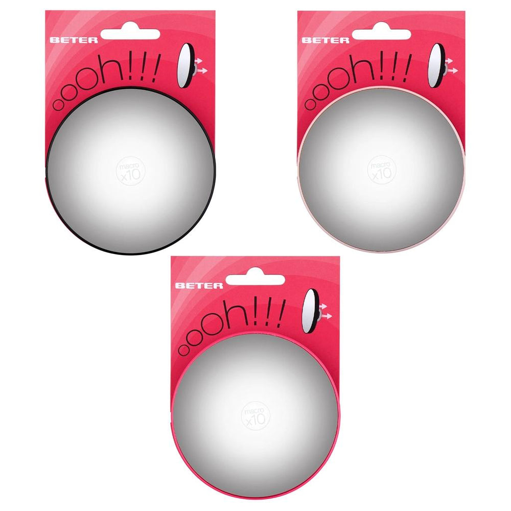Beter 10x Magnifying Suction Cup Mirror for Precise Grooming