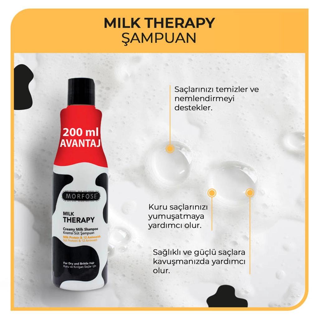 Morfose Milk Therapy Shampoo for Dry Hair 700 ml