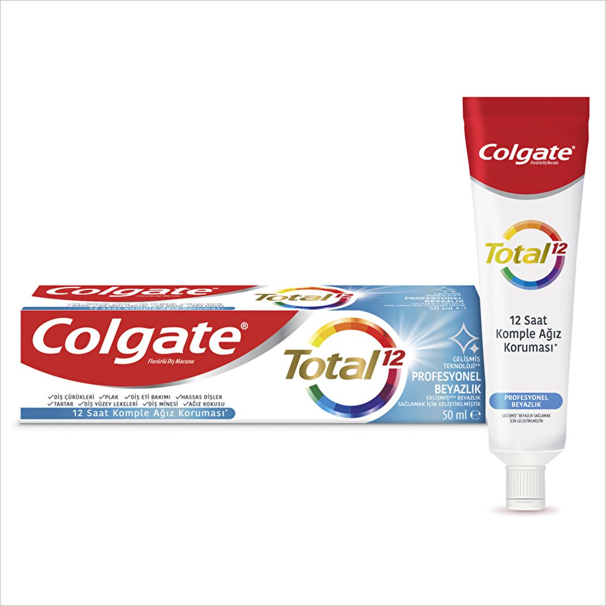 Colgate Total Profesyonel Beyazlık Beyazlatıcı Diş Macunu - Advanced Whitening Toothpaste for Sensitive Teeth Colgate Total Whitening Toothpaste for Sensitive Teeth Colgate Total, Whitening toothpaste, Oral care with Zinc and Arginine, Sensitive teeth toothpaste, Anti-plaque and tartar toothpaste, Advanced whitening formula, Long-lasting protection, Oral hygiene, Toothpaste for sensitive teeth, Professional whitening toothpaste, Colgate oral care, Zinc toothpaste, Arginine toothpaste