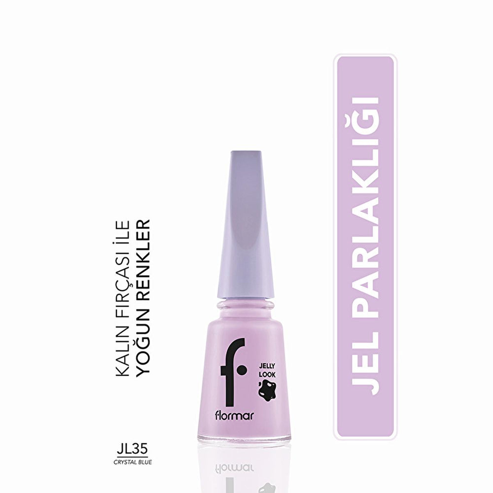 Flormar Jelly Look Nail Polish - Highly Pigmented Gel Finish, Long-Lasting Wear, Trendy Colors - view 4