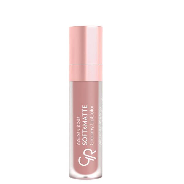 Golden Rose Creamy Lip Color - Soft Matte Finish, Long-Lasting & Moisturizing Lip Product - Lipstick