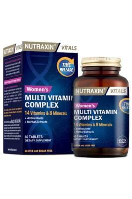 nutraxin multivitamin mineral complex for women, nutraxin women's multivitamins, 60 tablet bottle of nutraxin multivitamins Nutraxin Multivitamin Mineral Complex for Women - 60 Tablets Nutraxin Multivitamin Mineral Complex for Women - 60 Tablets nutraxin, multivitamin, women, vitamins, health-supplement, multimineral, daily-vitamins, wellness, dietary-supplements, ai-generated