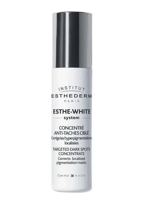 esthederm esthe-white dark spot serum 9ml bottle, dark spot concentrate serum application Institut Esthederm Esthe-White Dark Spot Concentrate Serum | 9ml Esthederm Esthe-White Dark Spot Serum 9ml dark-spot-serum, esthederm, skincare, anti-aging, radiant-skin, dark-spots, skin-spot-treatment, brightening-serum, serum-9ml, ai-generated