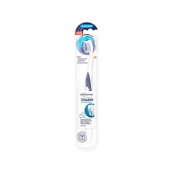 Sensodyne Extra Soft Repair and Protection Toothbrush for Sensitive Teeth - Gentle Oral Care - Toothpaste