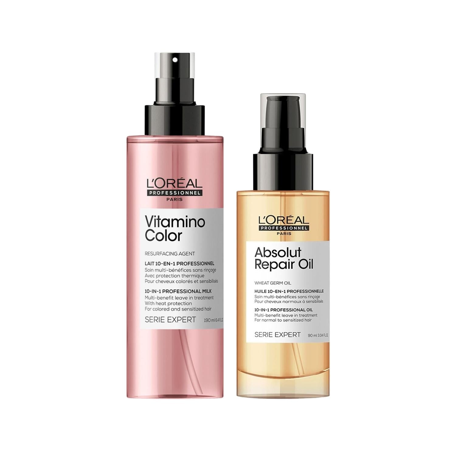 Loreal Professionnel Vitamino Color Hair Care Set: Extend Color Vibrancy & Protect Color-Treated Hair Loreal Vitamino Color: Hair Color Protection & Vibrancy color treated hair, hair color protection, Loreal Vitamino Color, professional hair care, color safe shampoo, hair color maintenance, fading hair color, hair care set for colored hair, Loreal Serie Expert, color protecting shampoo, color care, shampoo for colored hair, conditioner for colored hair, hair mask for colored hair, color protection technolog