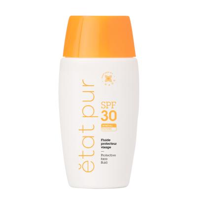 Etat Pur Mineral Sunscreen Fluid SPF 30 - Broad-Spectrum Protection, Non-Greasy, Sensitive Skin Friendly Etat Pur Mineral Sunscreen Fluid SPF 30 - Broad-Spectrum, Non-Greasy Mineral Sunscreen, SPF 30, Broad-spectrum sun protection, Sensitive skin friendly, Non-greasy sunscreen, Daily sun protection, Dermatologically tested, Paraben-free, Alcohol-free, Shea butter, Vitamin E, Skin care, Sun protection, Cosmetics