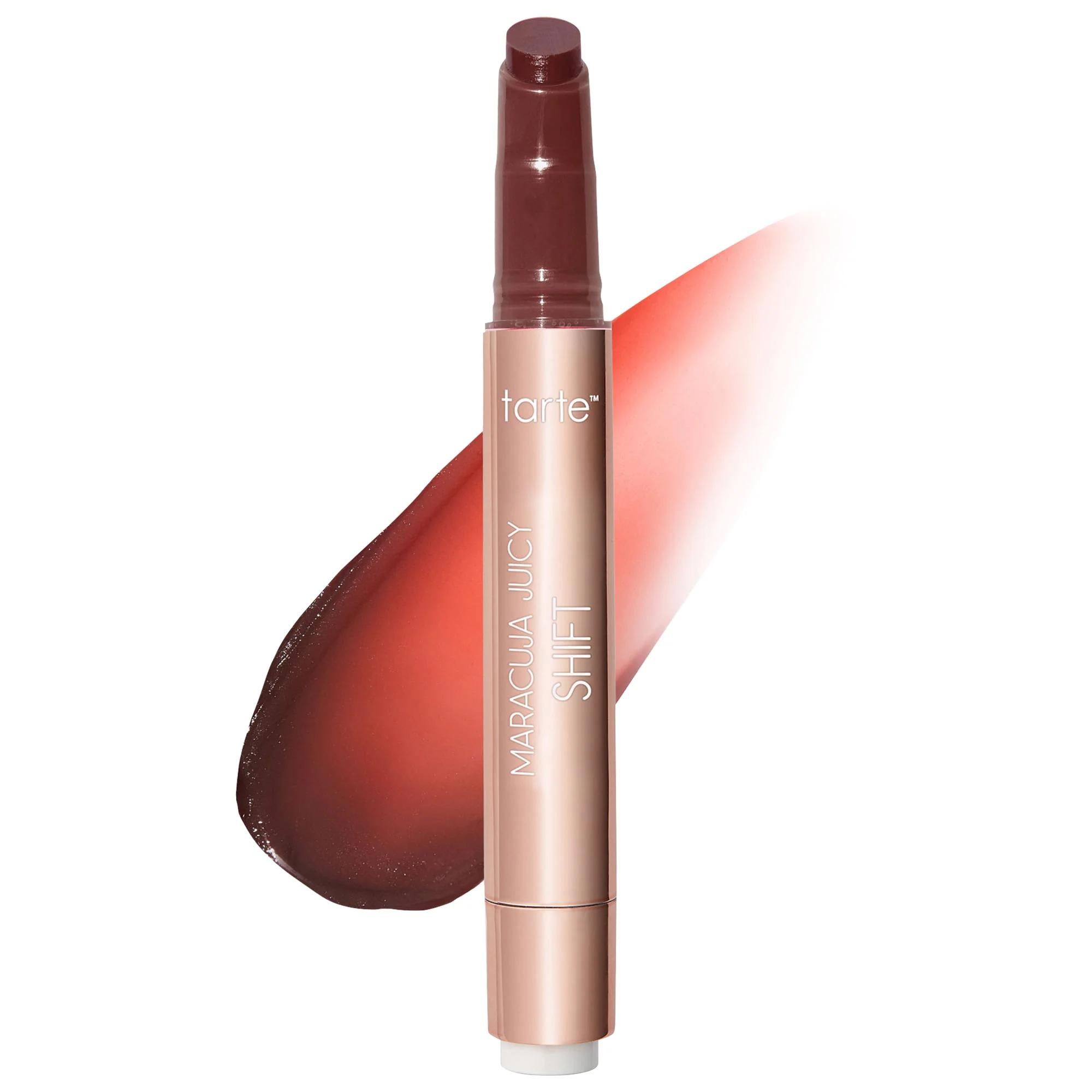Tarte Maracuja Juicy Lip Plump Shift - pH Powered Plumping Lip Balm with Hyaluronic Acid for Hydrated, Custom Pink Lips Tarte Maracuja Lip Plump - pH Balm for Hydrated, Plump Lips Maracuja juicy lip plump shift, pH lip balm, plumping lip gloss, hyaluronic acid lip balm, vegan lip balm, gluten-free lip balm, color shifting lip balm, hydrating lip treatment, lip balm, lip treatment, lip plumper, pH powered, hyaluronic acid, maracuja oil, superfruits, color shifting, hydrating, plumping, custom pink shade, nat