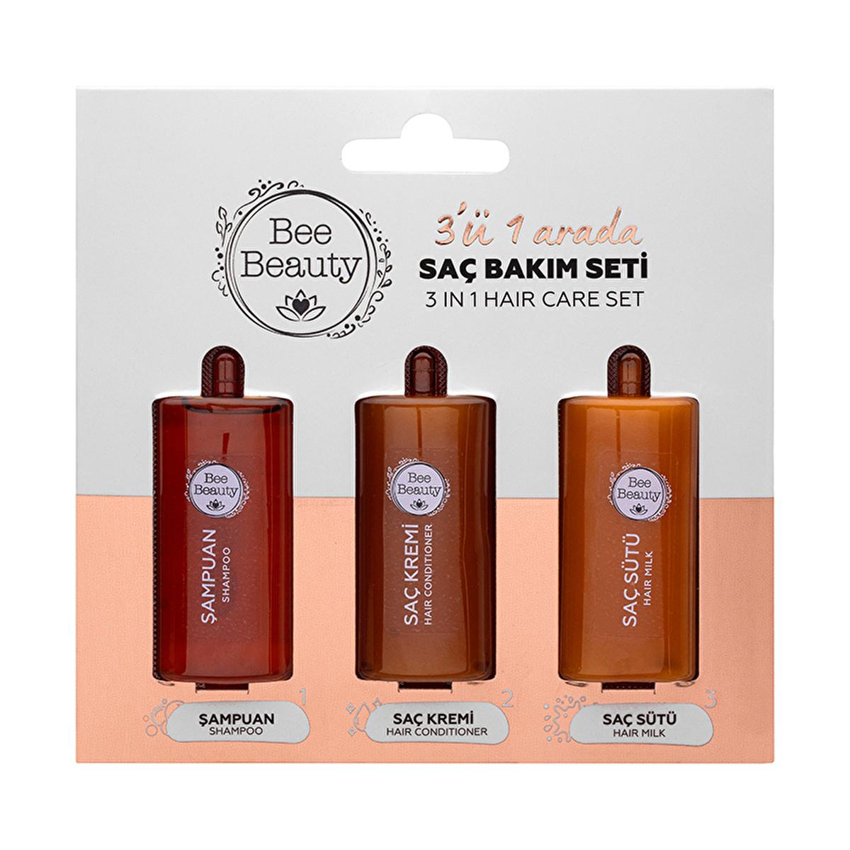 Bee Beauty Travel Hair Care Set - 3-in-1 Shampoo, Conditioner & Serum for Nourishing Hair on-the-go Bee Beauty 3-in-1 Travel Hair Care Set - Shampoo, Conditioner & Serum travel hair care set, compact hair care products, portable shampoo and conditioner, hair serum for travel, multi-product hair care kit, travel-sized hair care, nourishing shampoo, moisturizing conditioner, smoothing hair serum, hair care for travelers, convenient hair care, compact toiletry bag