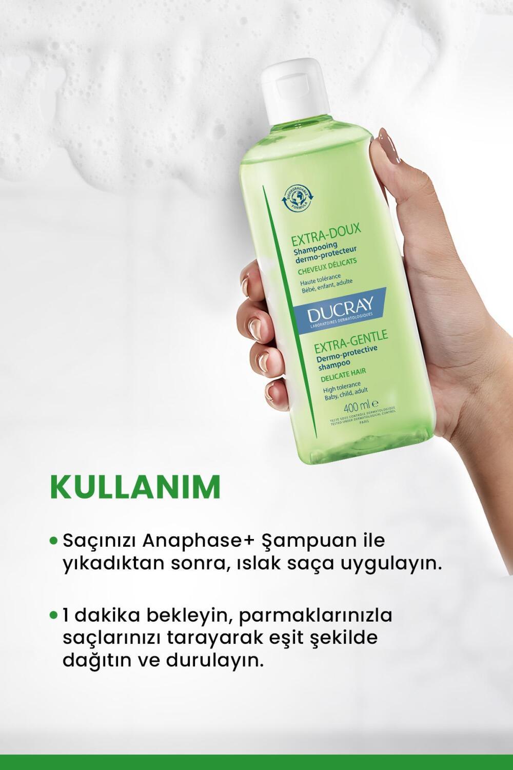Ducray Extra Doux Gentle Shampoo for Sensitive Hair - 13.53 fl oz, Suitable for All Family Members Ducray Extra Doux Gentle Shampoo for Sensitive Hair Ducray Extra Doux Şampuan, Gentle Shampoo, Hassas Saç Şampuanı, Aile Şampuanı, Günlük Şampuan, Sensitive Hair Care, Family Hair Care, Mild Shampoo, Daily Shampoo, Hair Care for Sensitive Scalps, Softening Shampoo, Shine Enhancing Shampoo, Strengthening Shampoo
