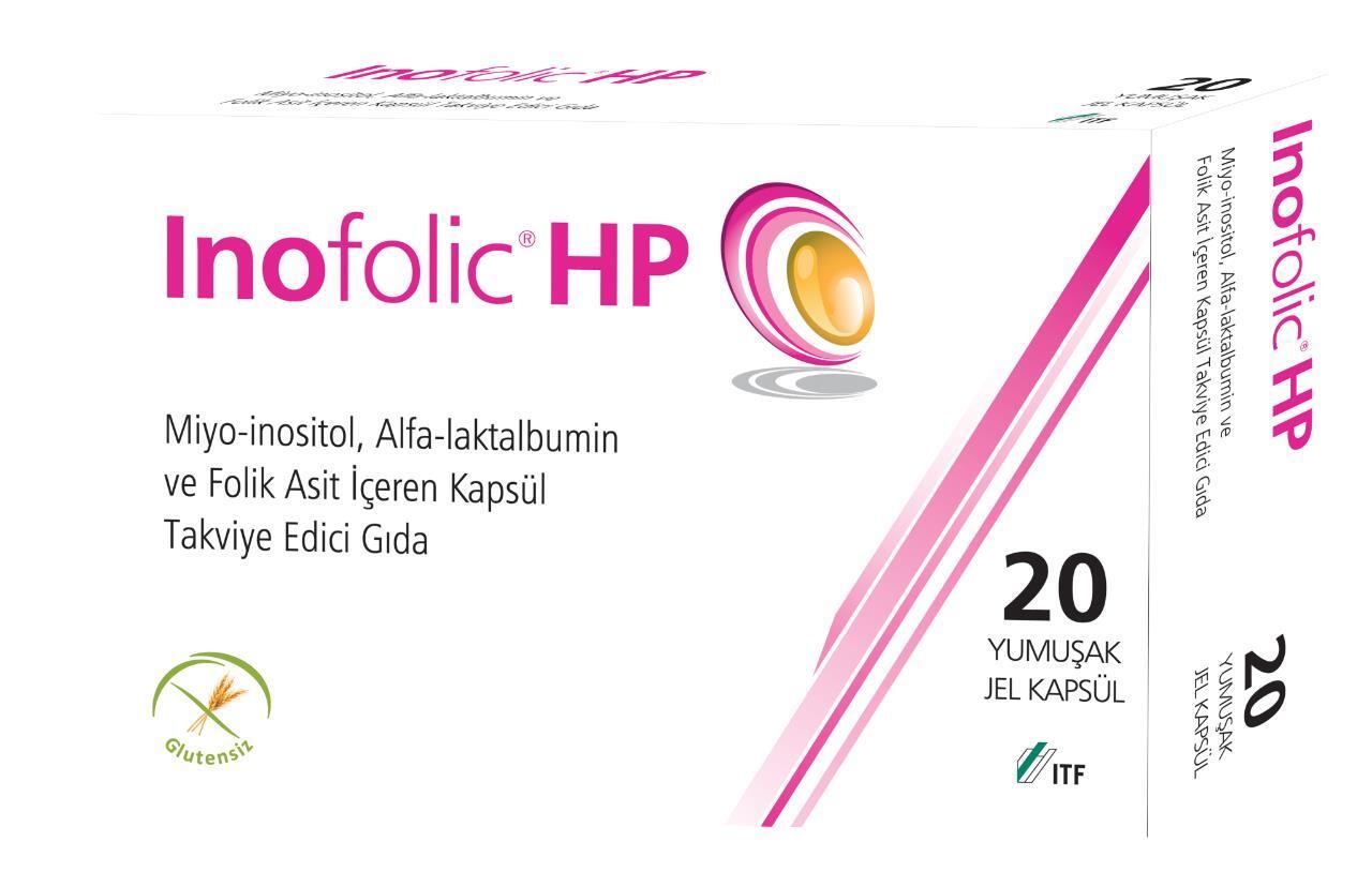 İnofolic HP 20 Capsule Dietary Supplement for Fertility Support and Hormonal Balance - Inositol and Folic Acid Supplement İnofolic HP 20 Capsule for Fertility & Hormonal Balance Inofolic HP, Inositol supplement, Folic acid supplement, Fertility support, Reproductive health supplement, Dietary Supplement, Hormonal balance support, PCOS support, Women's health supplements, Fertility aids, Conception support