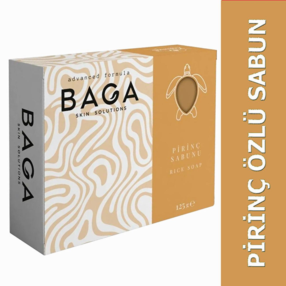 Baga Rice Soap - Natural Skin Brightening & Hair Nourishing Soap with Rice Extract & Vitamin B - Gentle Cleanser for Radiant Skin, 125g Baga Rice Soap: Natural Brightening & Nourishing - Radiant Skin rice soap, natural soap, skin brightening soap, hair nourishing soap, rice extract soap, gentle cleanser, daily use soap, vitamin B soap, radiant skin soap, soap for all skin types, natural skincare, even skin tone, brightening, healthy hair, gentle, deep cleansing, vitamin B, radiant, all skin types, skincare,