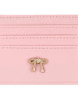 Eklips Powder Pink Bow Card Holder with Slim Design