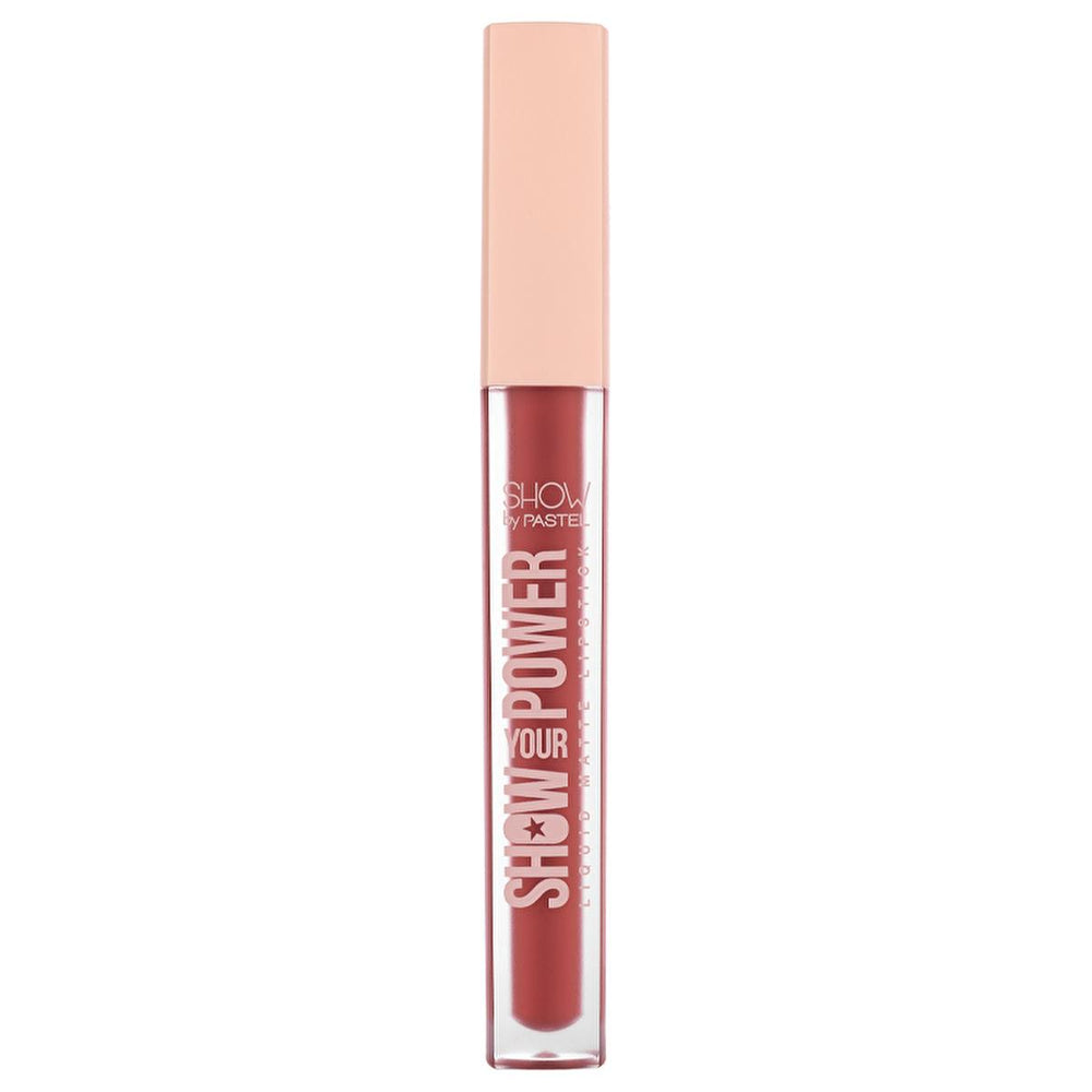 Pastel Show Your Power Liquid Matte Lipstick - Long Lasting, Vegan, Cruelty-Free - 8 Hour Wear, No Transfer, - Lipstick