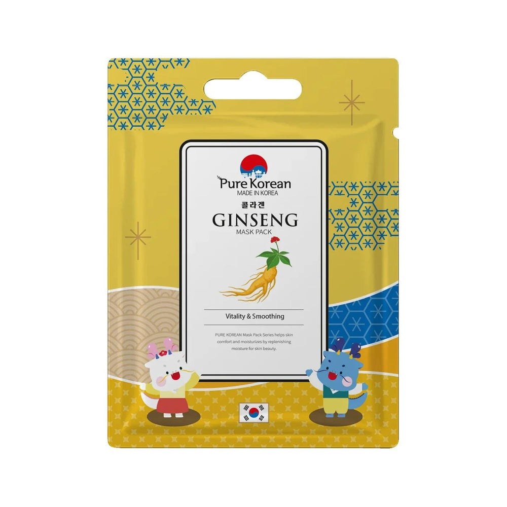 Pure Korean Ginseng Sheet Mask for Revitalized Skin 1pc
