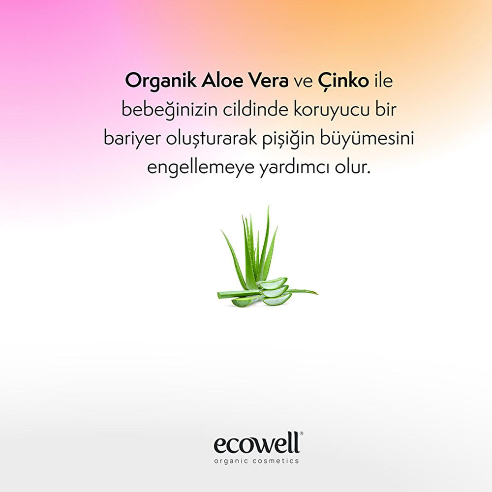 Ecowell Organic Diaper Cream - 110g, Vegan & Hypoallergenic for Newborns - view 6