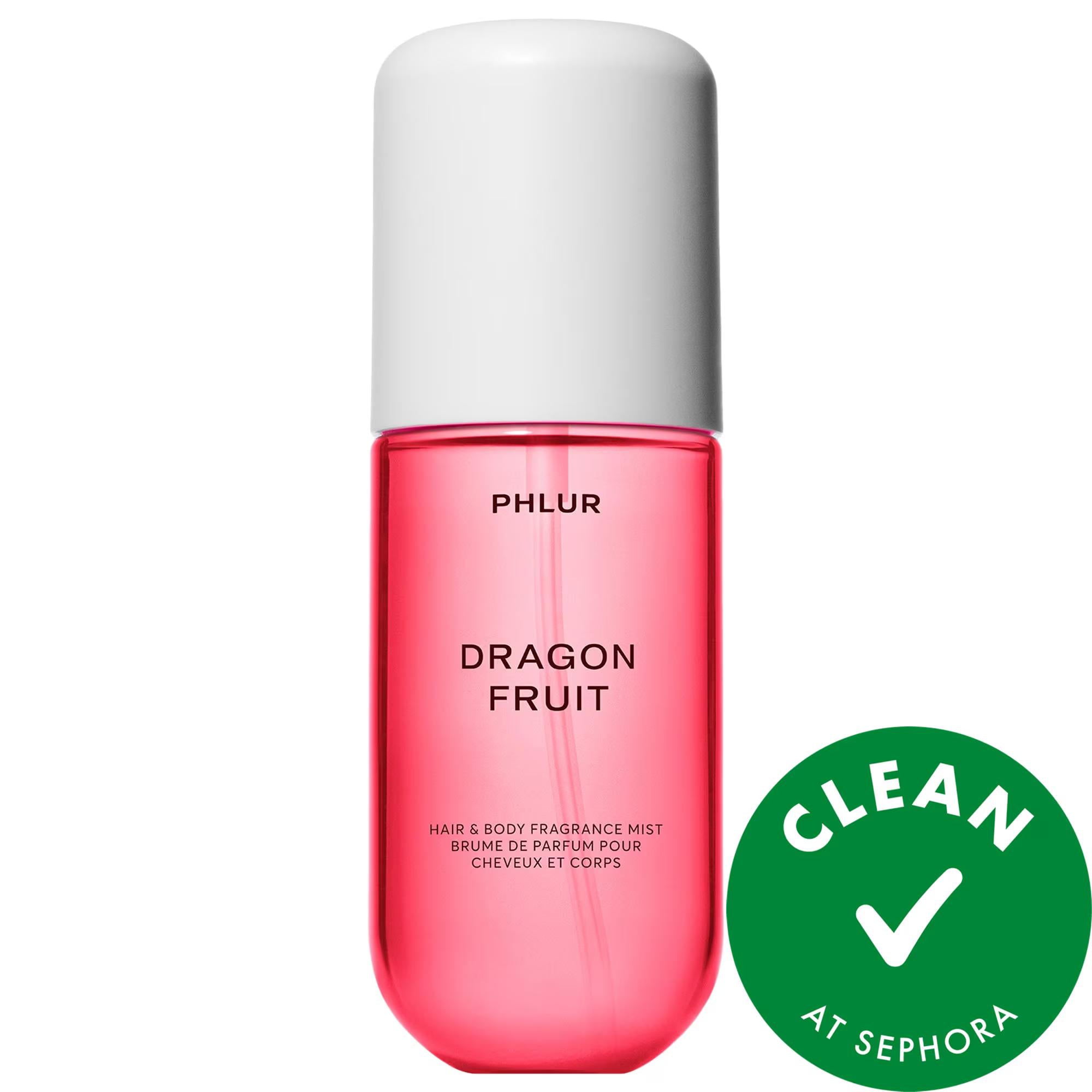 Mini Dragon Fruit Body & Hair Fragrance Mist - Clean Beauty, Fruity Floral Scent Mini Dragon Fruit Body & Hair Mist - Clean Beauty hair and body mist, fruity floral fragrance, dragon fruit scent, clean beauty products, Sephora clean at Sephora, fragrance mist for hair and body, personal care, beauty products, tropical scent, sandalwood, vanilla, CLEAN at Sephora certified, multi-purpose beauty products, refreshing fragrance, body care, hair care