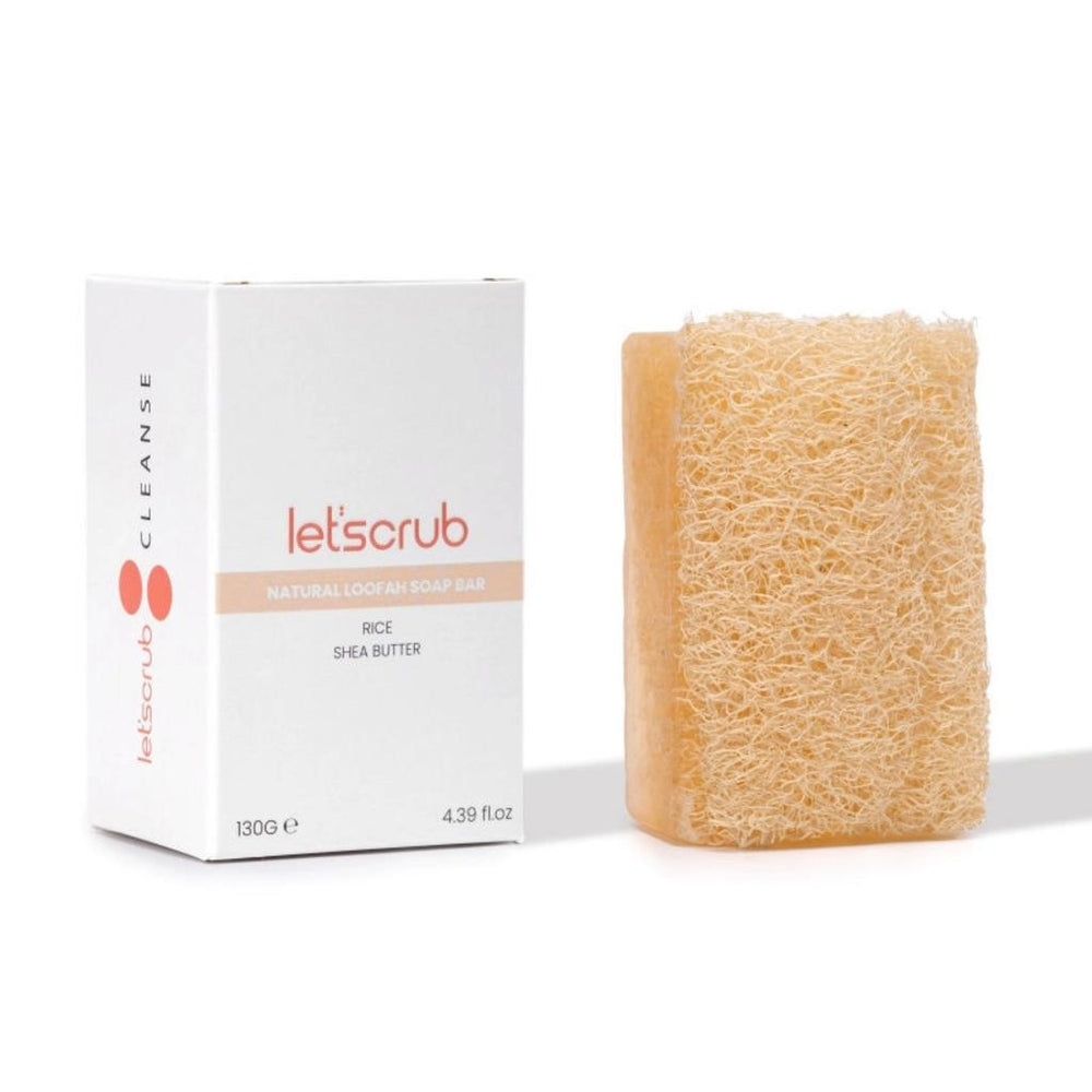 Let'scrub Natural Loofah Rice Soap for Brightening 130g