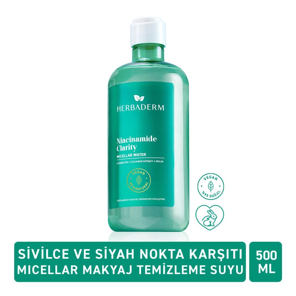 Herbaderm Niacinamide Clarity Micellar Water 500 ml