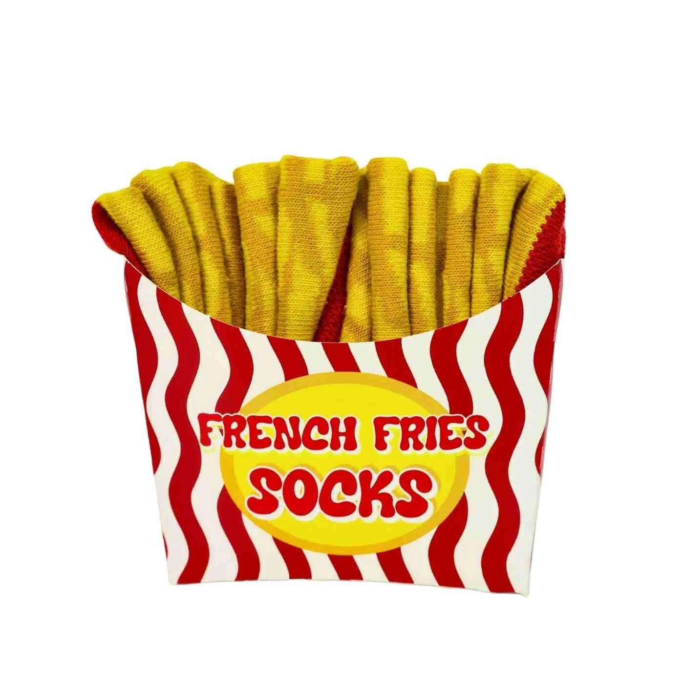 Carnaval Socks French Fries Box Crew Sock 1 Pair