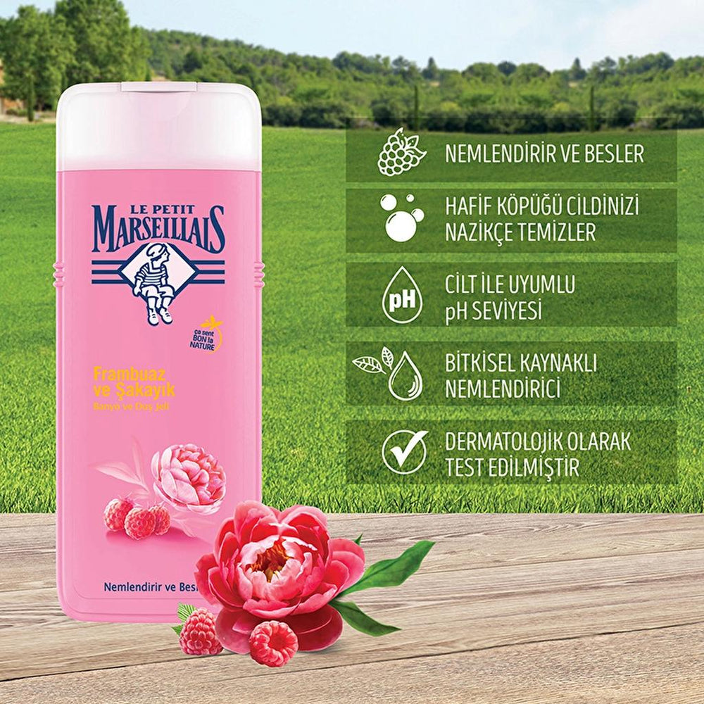 Le Petit Marseillais Raspberry & Peony Shower Gel 400 ml