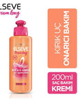 Loreal Elseve Dream Long Hair Care Cream - Repair Damaged Hair, 6.76 fl oz Loreal Elseve Dream Long Hair Care Cream - Repair & Nourish Hair Care Cream, Repair Damaged Hair, Long Hair Care, Keratin Hair Treatment, Heat Protective Hair Product, Hair Nourishment, Split End Repair, Hair Shine, Natural Hair Ingredients, Argan Oil Hair Care, Vitamin Enriched Hair Products, Hair Protection, Cosmetic Hair Care