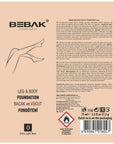Bebak Leg Foundation Shade 0 for Flawless Skin 75 ml