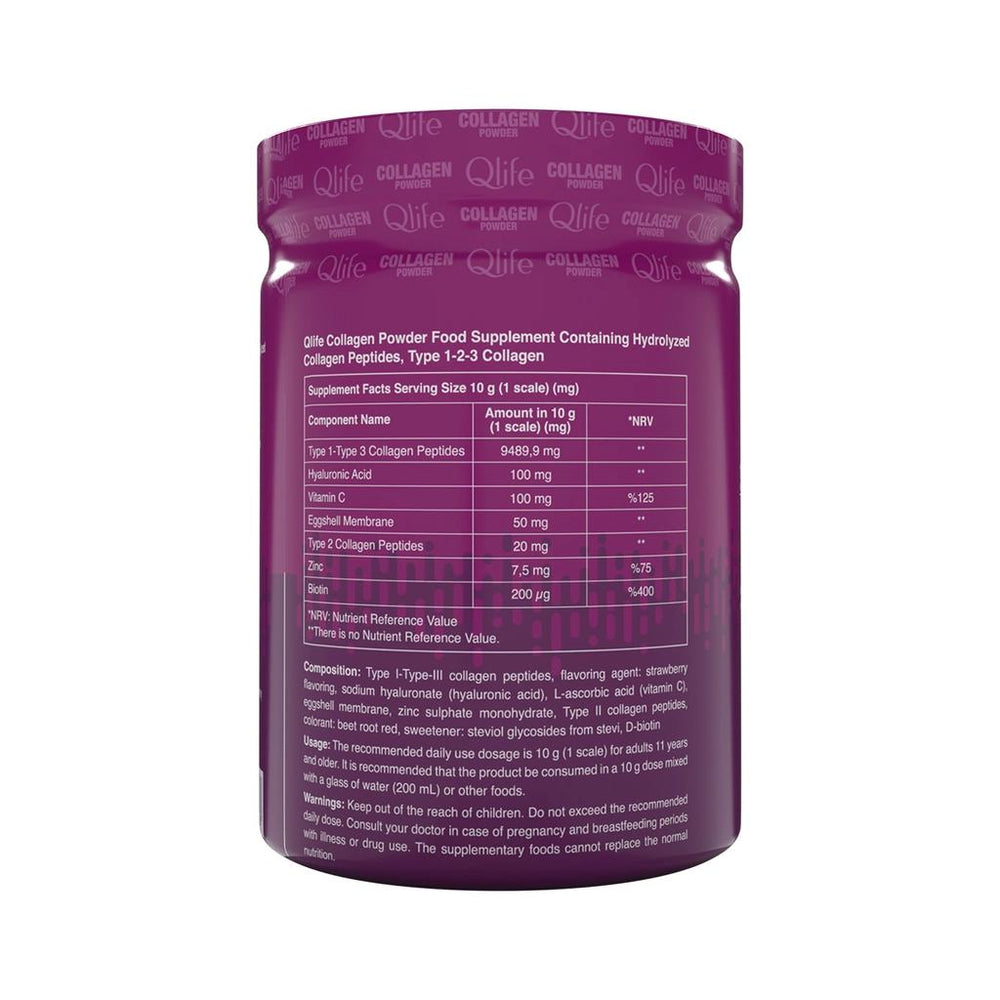 Qlife Collagen Powder Type 1-2-3 Supplement 250g