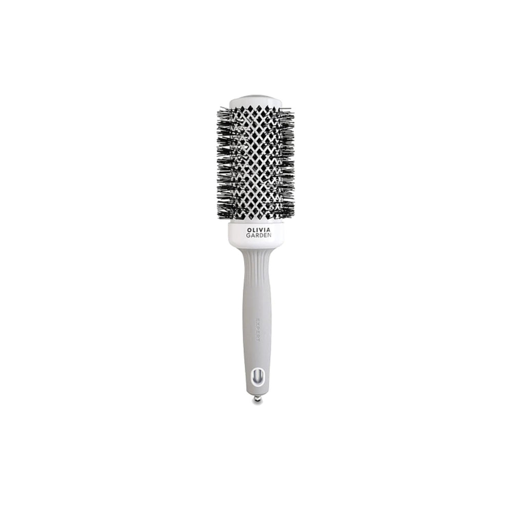 Olivia Garden Expert Blowout Shine Hair Brush - Professional Detangling & Styling Brush for Smooth Blowouts - White & Grey 45 Olivia Garden Hair Brush for Smooth Blowouts hair brush, blowout brush, Olivia Garden, detangling brush, styling brush, professional hair care, hair styling tools, smooth blowouts, gentle detangling, ergonomic design, versatile hair brush, high-quality bristles, durable construction, white and grey, saç fırçası, blowout shine