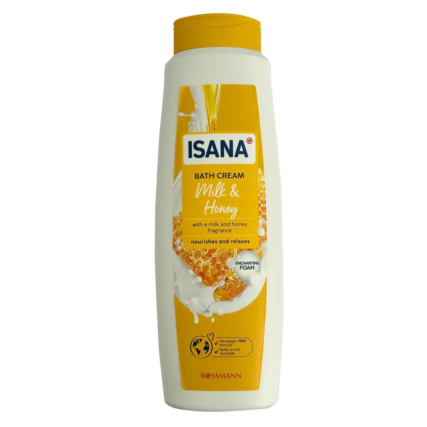 Isana Honey &amp; Milk In-Shower Body Lotion for Dry Skin 750 ml