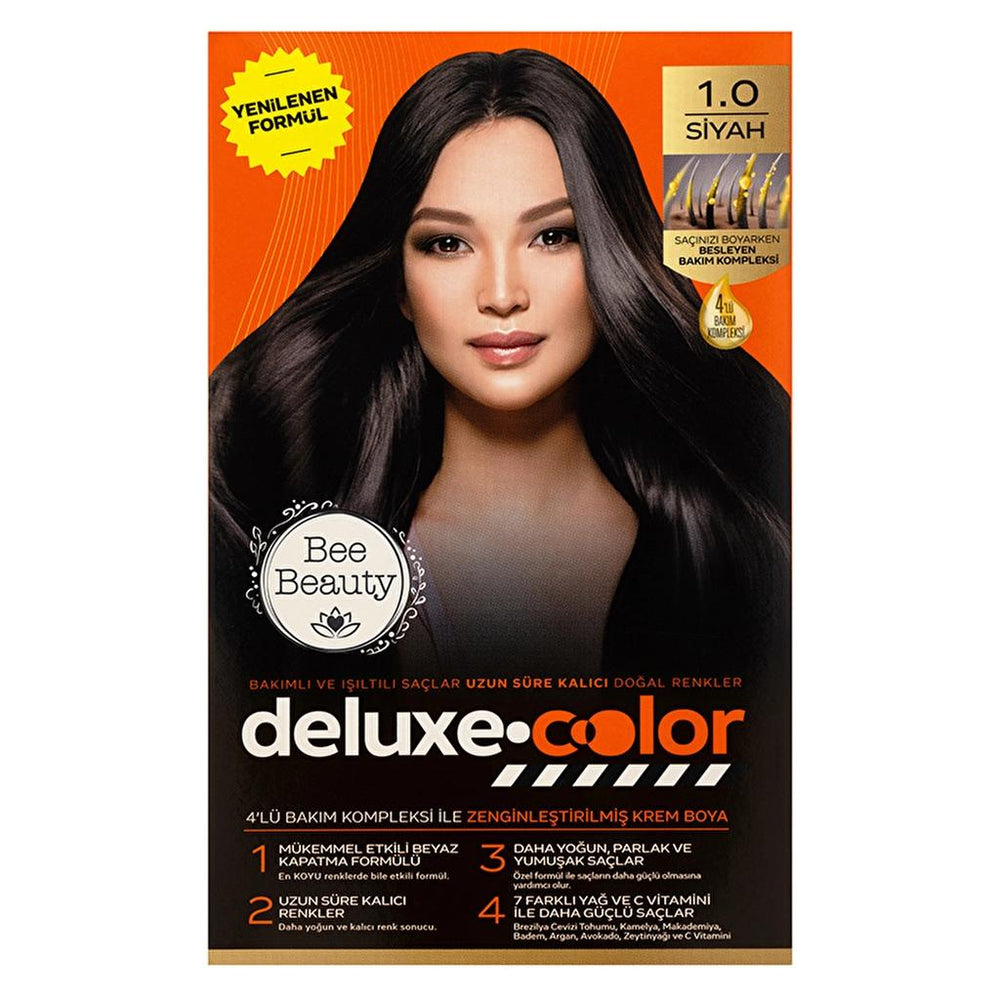 Bee Beauty Deluxe Color Kit Hair Dye 1.0 Black