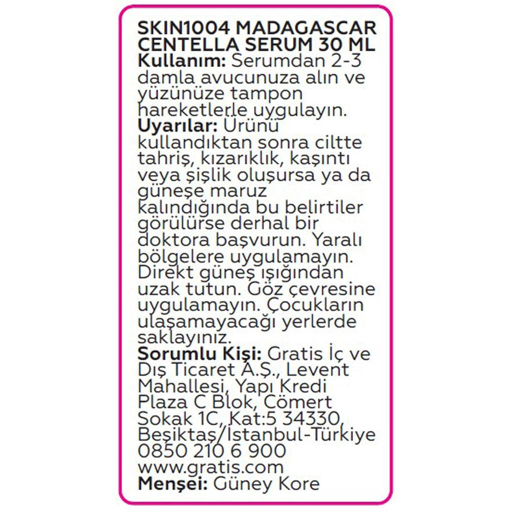 Skin1004 Madagascar Centella Ampoule Soothing Serum 30 ml