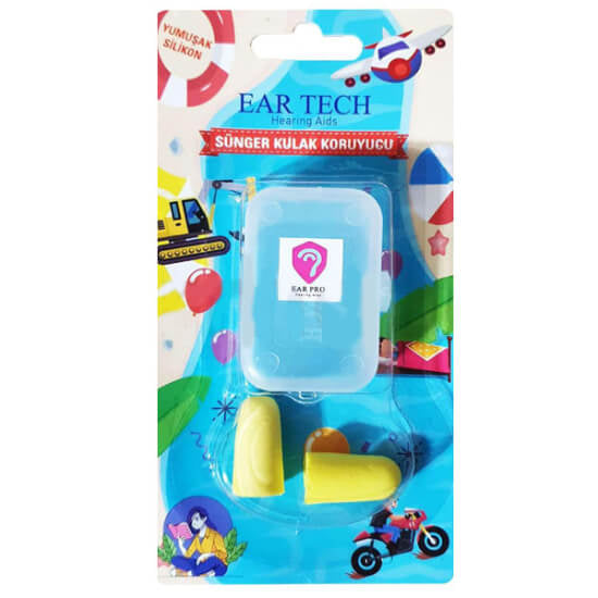 Ear Tech Foam Earplugs for Noise Reduction 1 Pair