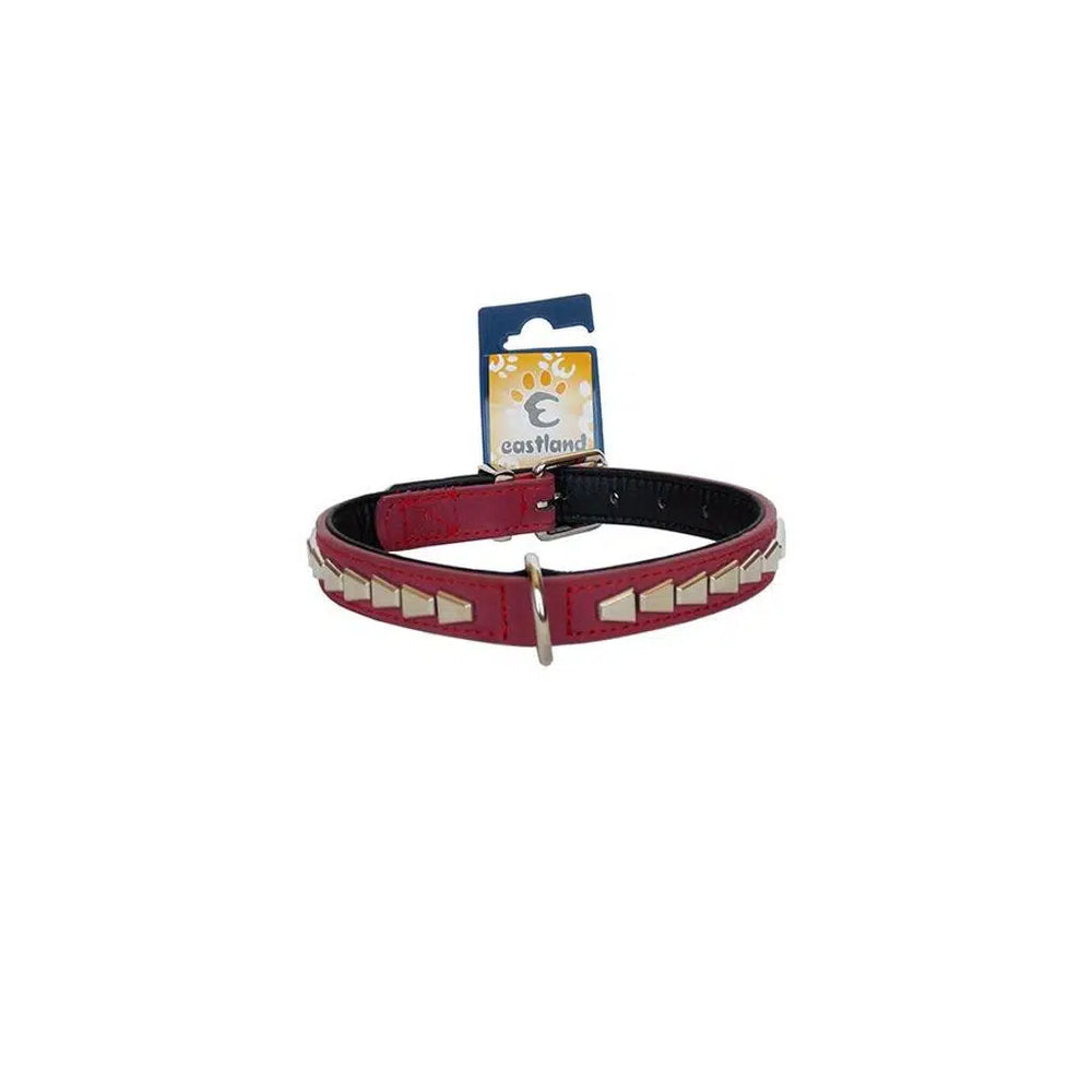 Eastland Leather Dog Collar with Metal Patterns M 2x46cm