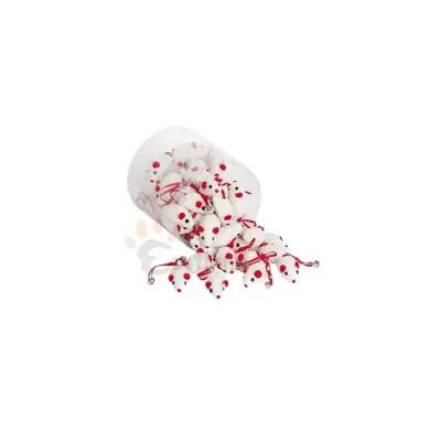 Eastland Mouse Cat Toy with Plush Body, Ribbon Tail and Bell, 60 Pcs