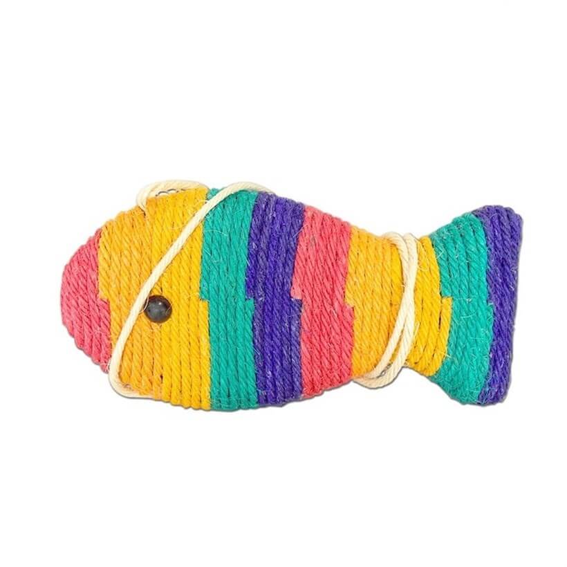 Eastland Fish Shaped Sisal Cat Scratcher with Sound 25cm