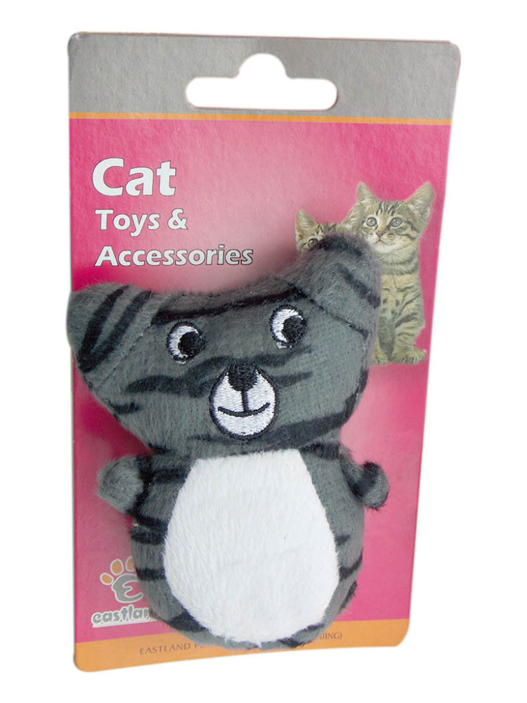 Eastland Crinkle Catnip Tiger Toy for Interactive Play 9x5cm