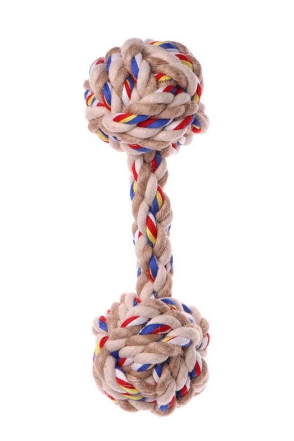 Eastland Rope Dumbbell Dog Toy for Dental Health 7.5x20cm
