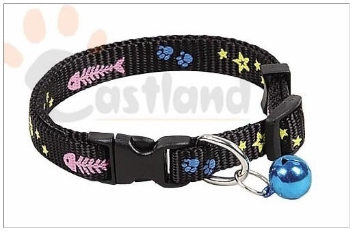Eastland Adjustable Cat Collar with Bell 10mm x 35cm