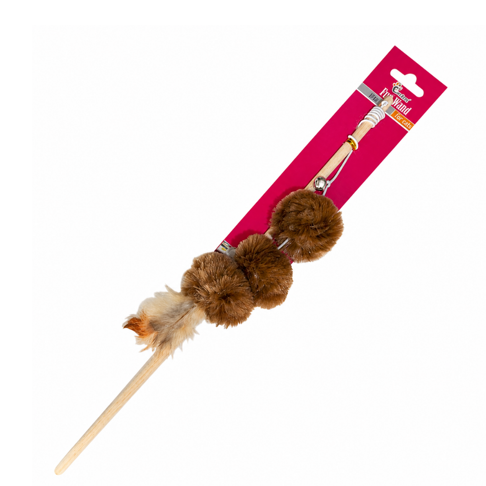 Eastland Catnip Plush Wand Toy for Interactive Play 40cm