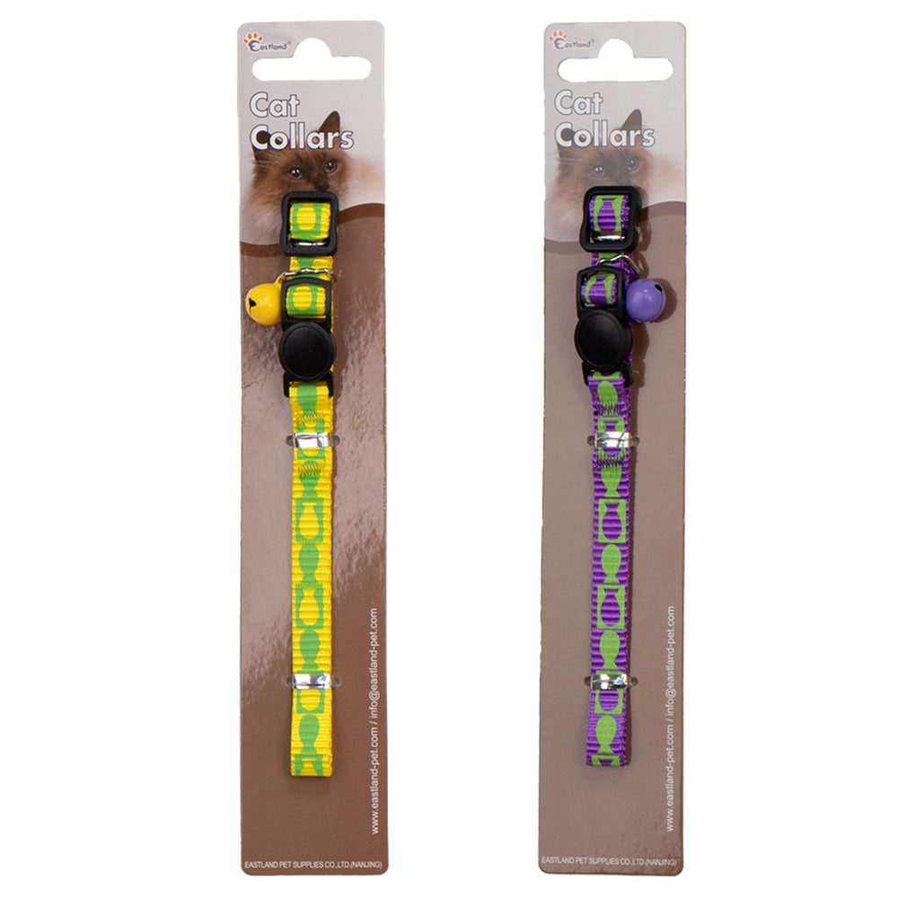 Eastland Fish Bone Print Clip-On Cat Collar 22-30cm