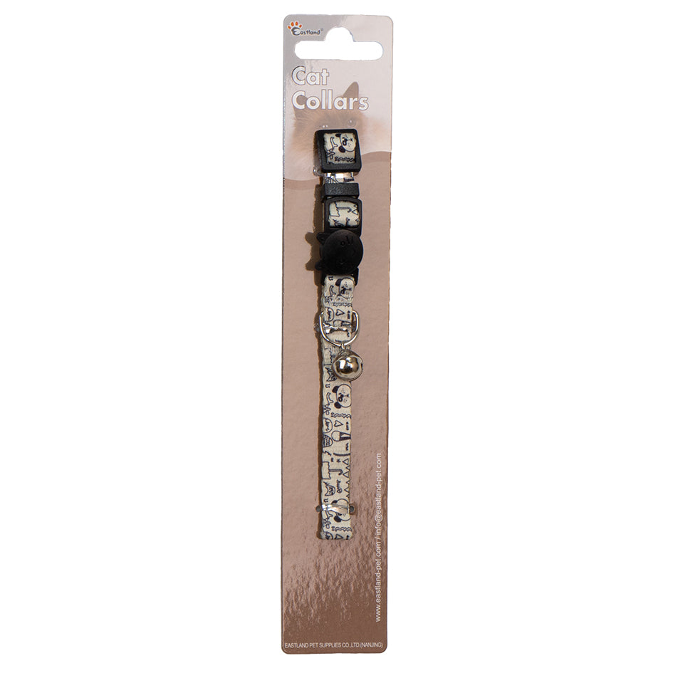 Eastland Panda Print Clip-On Cat Collar for Comfort 22-30cm