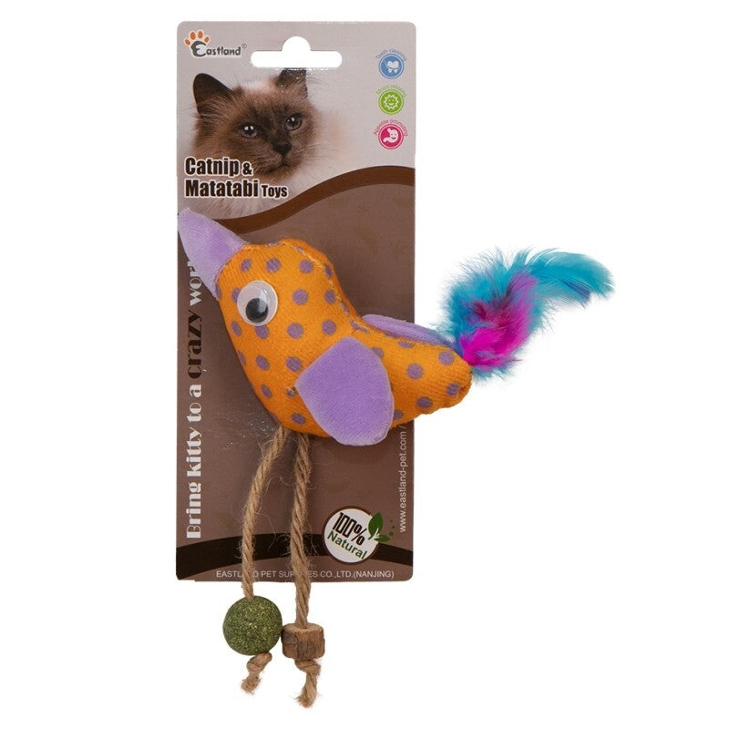 Eastland Matatabi and Catnip Plush Bird Cat Toy 12 cm