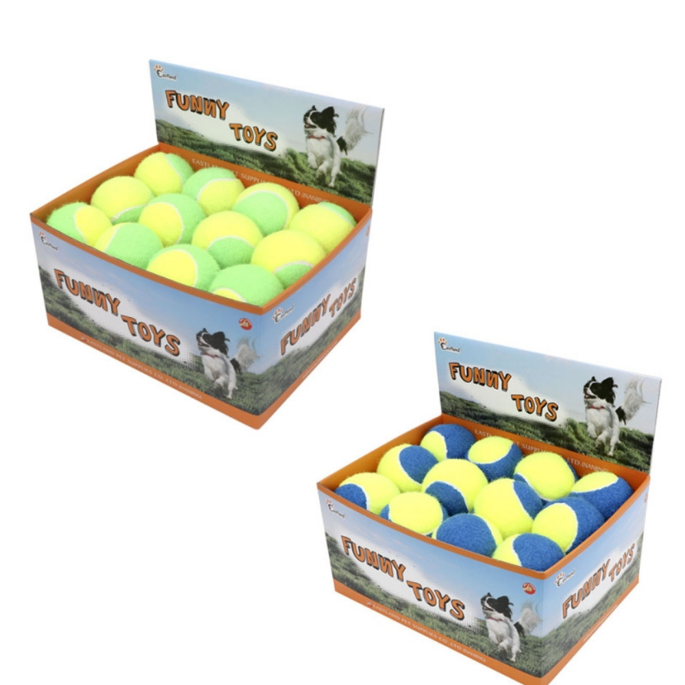 Eastland Squeaky Tennis Ball Dog Toy for Active Play 7cm