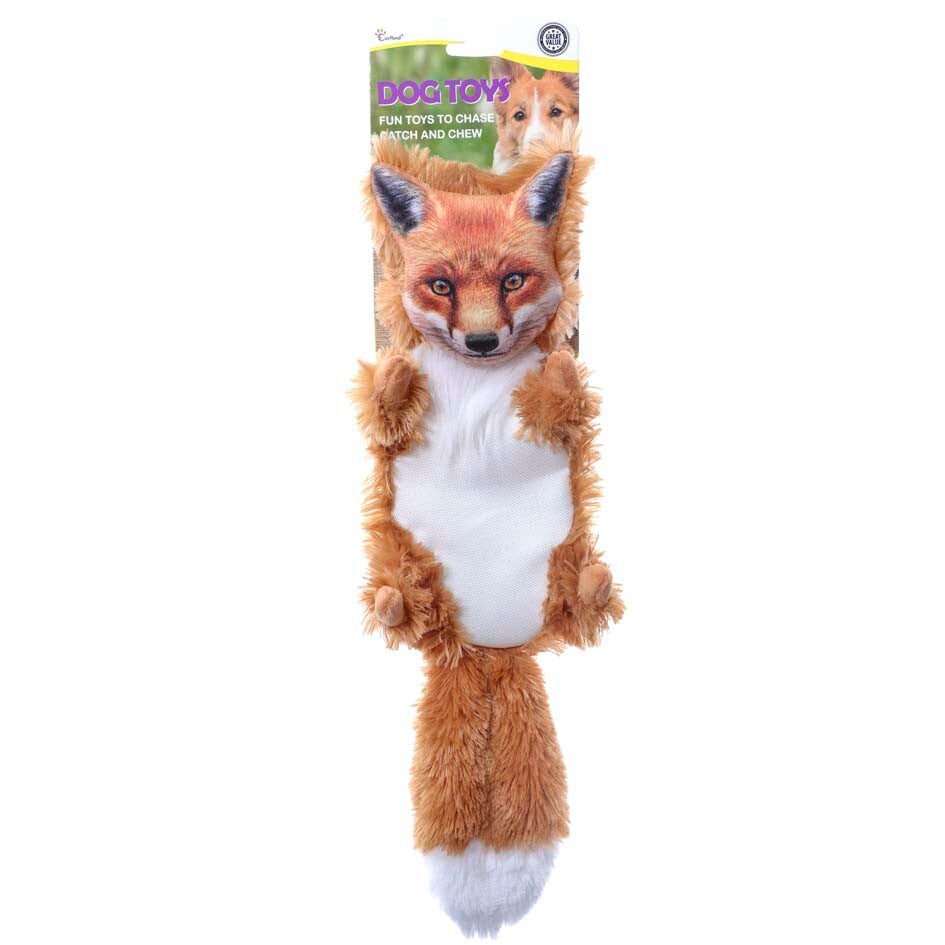 Eastland Squeaky Fox Plush Pet Toy for Large Dogs 42 cm