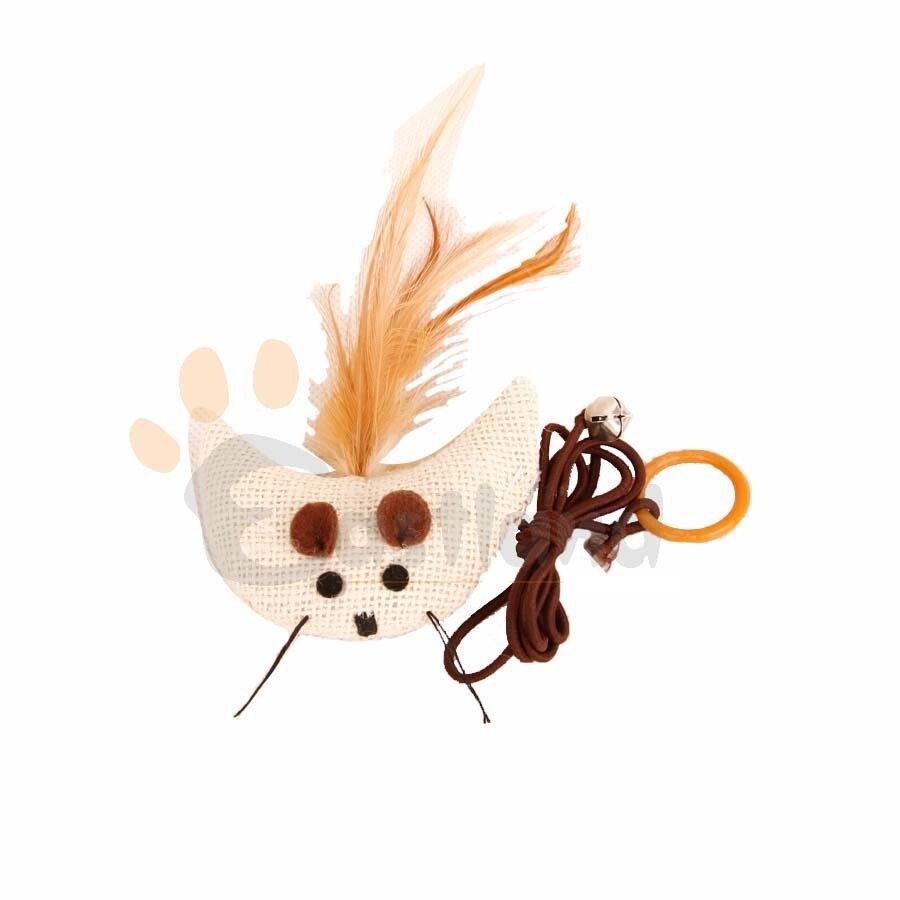 Eastland Plush Moon Finger Wand Cat Toy 8.5x4 cm