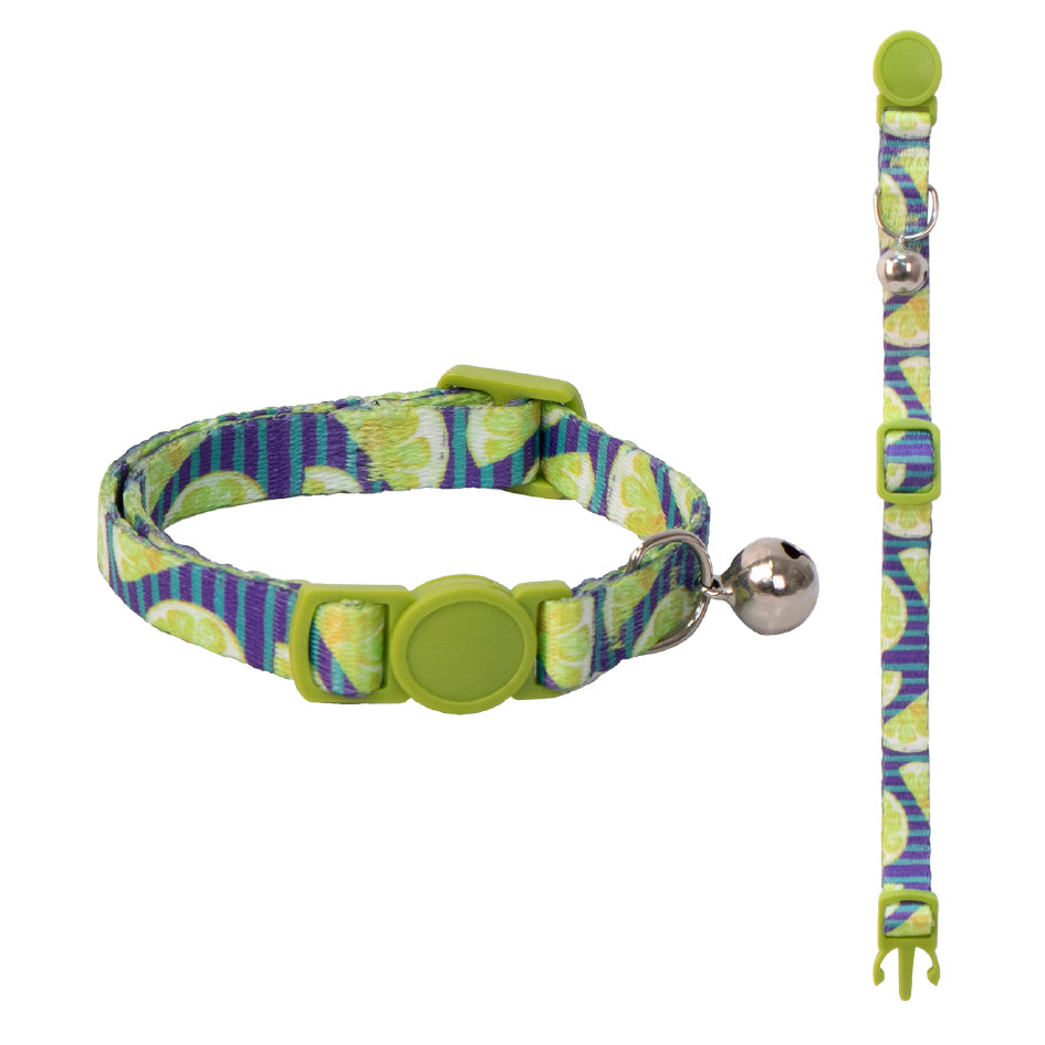 Eastland Lemon Print Plastic Cat Collar Adjustable 22-30 cm