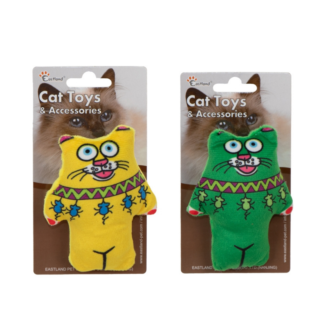 Eastland Squeaky Catnip Plush Cat Toy for Active Play 11.5cm