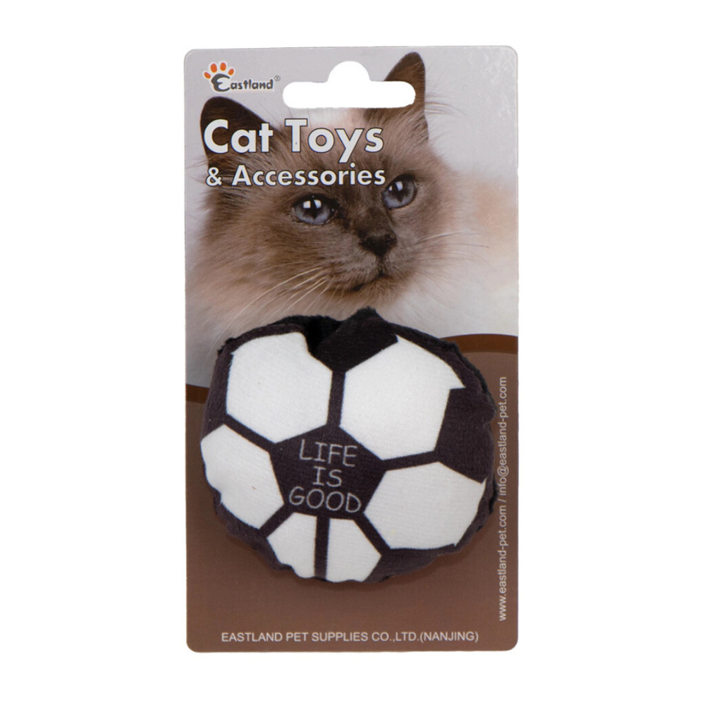 Eastland Squeaky Plush Ball Interactive Cat Toy 7cm