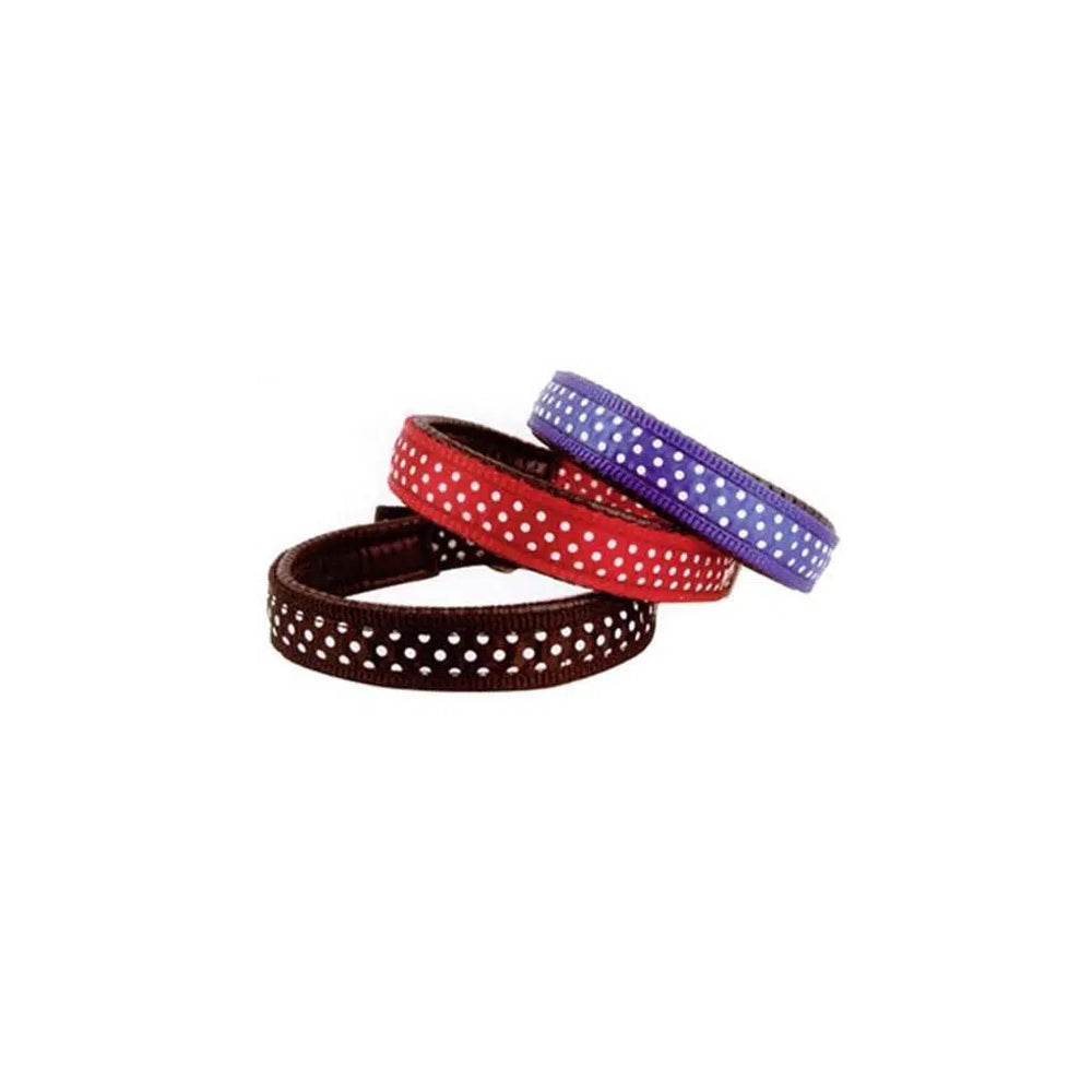 Eastland Soft Polka Dot Adjustable Dog Collar 50-55cm